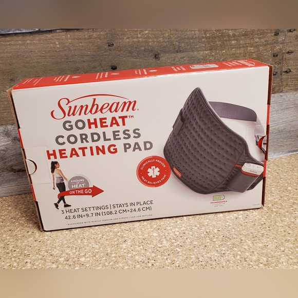 Sunbeam Other Sunbeam Goheat Cordless Heating Pad Chargeable Poshmark